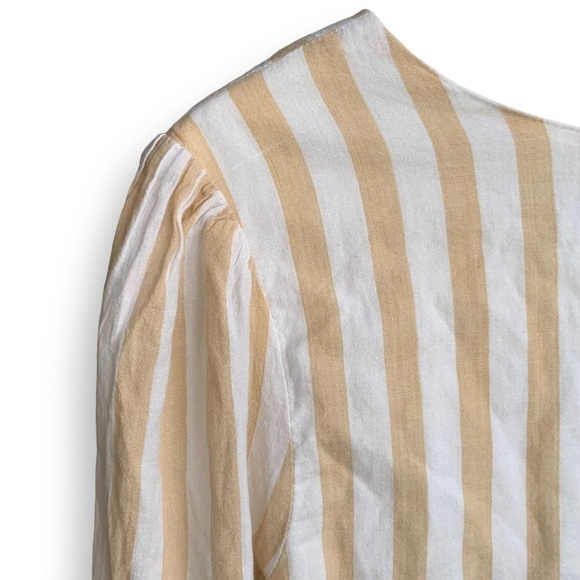 Tularosa Embroidered Top Flowy Striped Boho - Picture 13 of 16